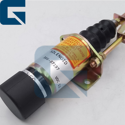 366-07197 36607197 Excavator Engine Fuel Shutdown Solenoid Valve
